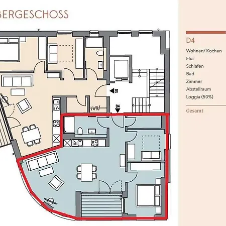 Ferienwohnung 60_no _ Kd4 Appartement
